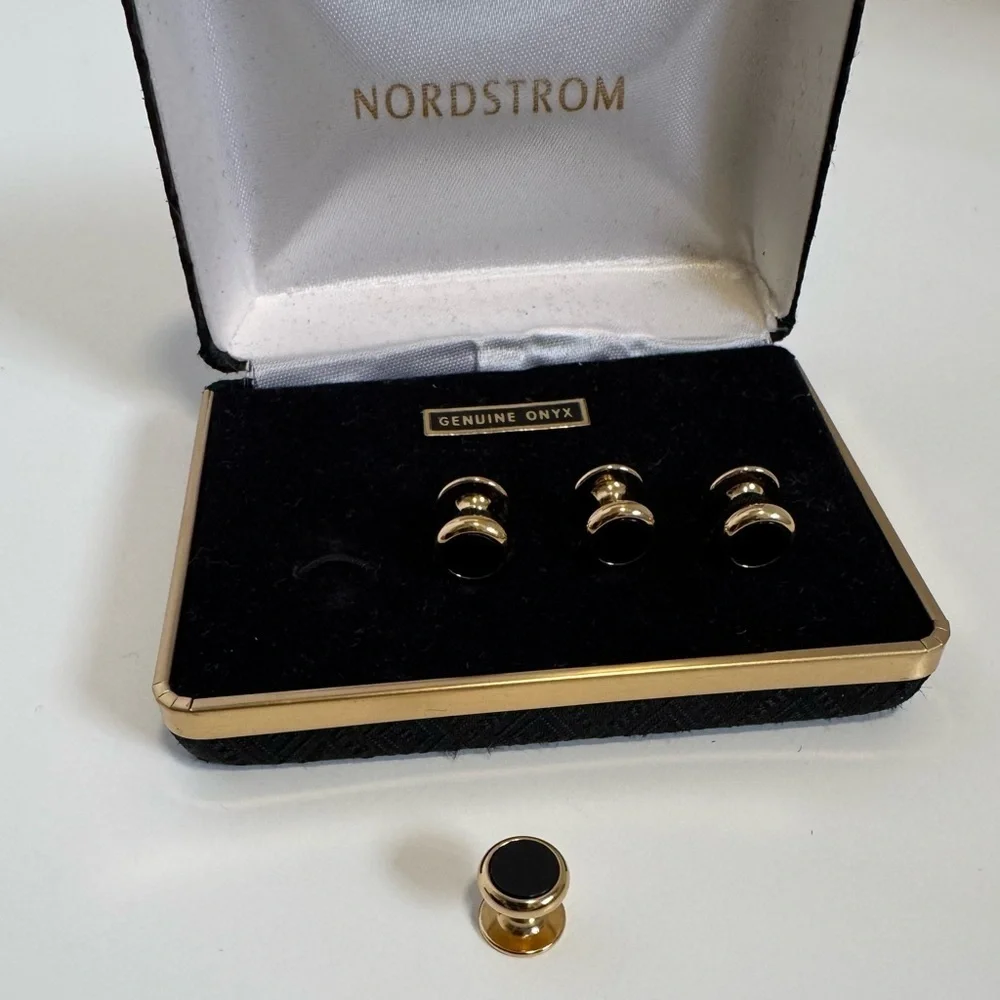 Nordstrom Genuine Onyx Cufflinks.